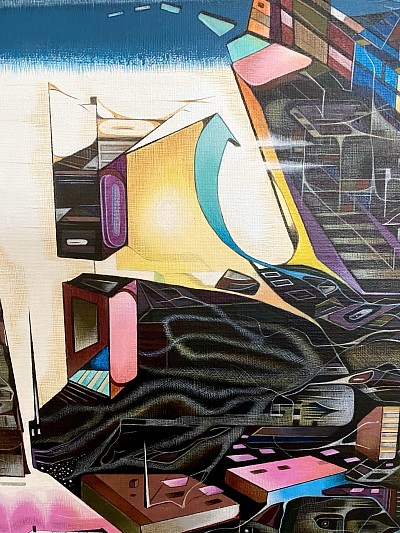 Acrylic paint on linen