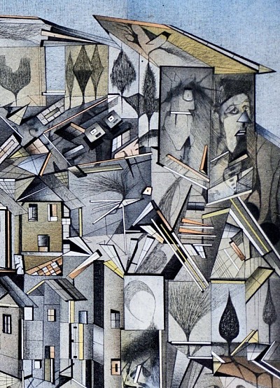 Spray paint on canvas